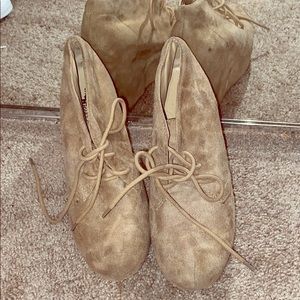 Suede wedges